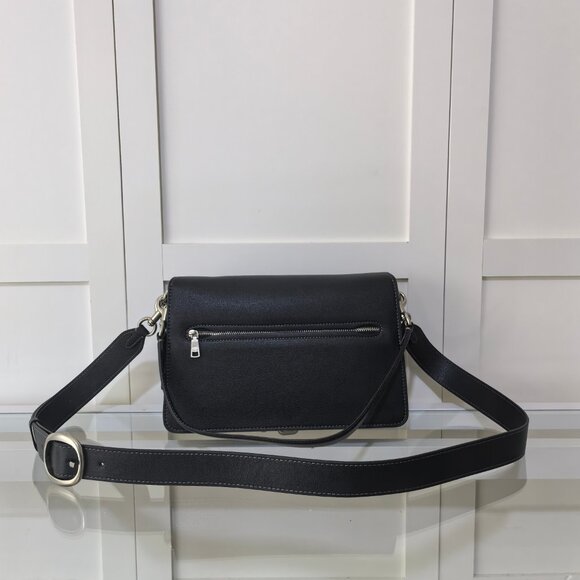 Coach Women's Chain Tabby Shoulder Bag Silver/Black - Picture 3 of 8